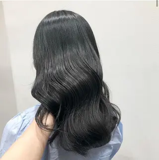 セミロング カラー パーマ ヘアアレンジ メンズ キッズ stylist 🌸 kana.のヘアスタイル