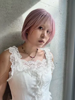ミディアム 田中 里奈のヘアスタイル
