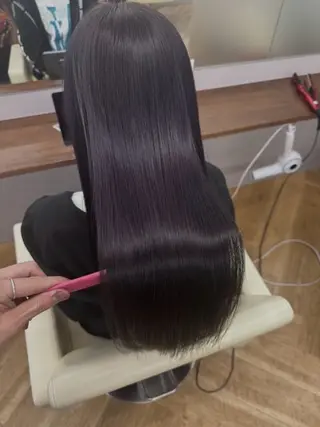 セミロング Una並木坂  透明感カラー＆髪質改善＆韓国ヘア所属・松本 凜那のヘアスタイル