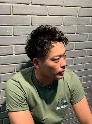 ショート パーマ メンズ 【川西能勢口駅1分】 木村　翔乃佑のヘアスタイル