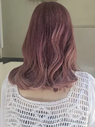 ミディアム 🇰🇷透明感×ハイ トーン🌟tomoのヘアスタイル