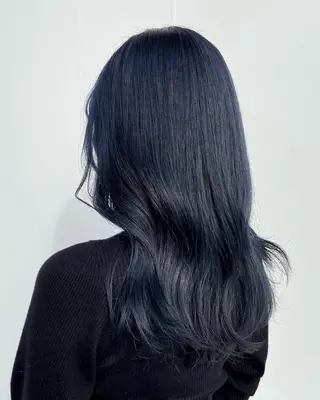 セミロング カラー 中原 なおこのヘアスタイル