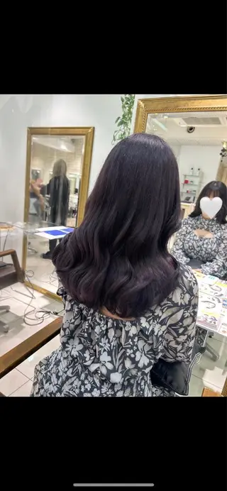 ロング カラー ヘアアレンジ 透明感カラー 古山 結季🌙🖤のヘアスタイル