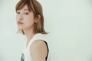 ミディアム カラー パーマ ヘアアレンジ メンズ キッズ ネイル マツエク・マツパ EnBlesS西宮 マンツーマン神道有基のヘアスタイル