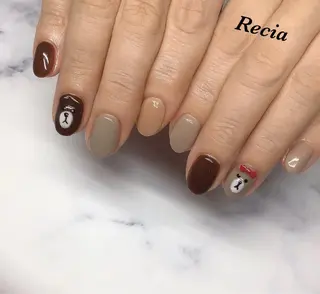 ロング カラー パーマ キッズ ネイル マツエク・マツパ 福田 加奈のネイルデザイン