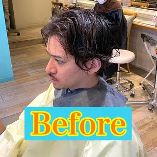 ショート パーマ メンズ メンズパーマ&メンズ 縮毛矯正/平野/渋谷のヘアスタイル