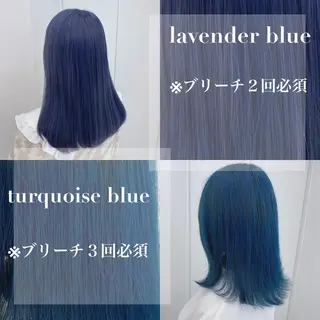 セミロング カラー ヘアアレンジ 韓国艶カラー🇰🇷 DISCO💙のヘアスタイル