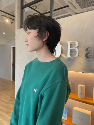 ショート パーマ Basis 田口豪司のヘアスタイル