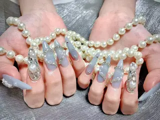 ロング rose ネイルサロンのネイルデザイン