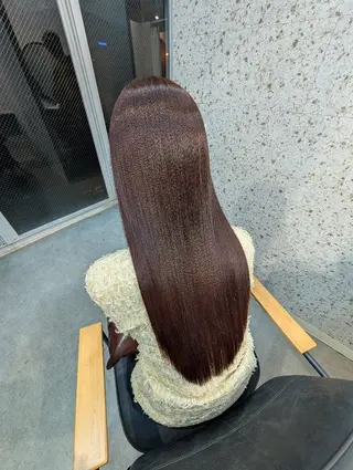 ロング カラー 髪質改善.縮毛矯正 ×韓国ヘアyukiのヘアスタイル