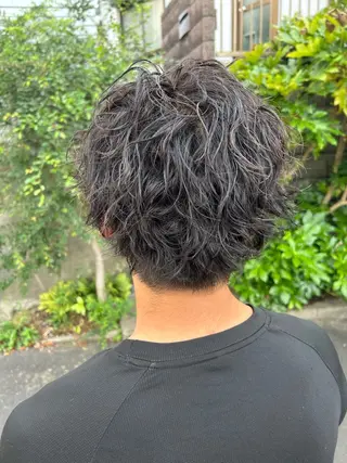 パーマ メンズ ダブルスキルエクステ /羽エクステ白石宇由のヘアスタイル