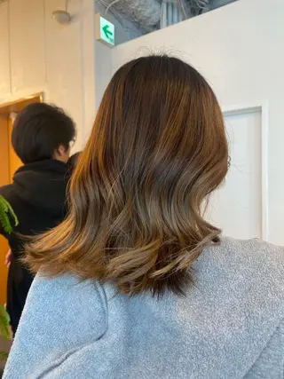 ミディアム カラー ichika/福岡 /透明感カラー🤎のヘアスタイル
