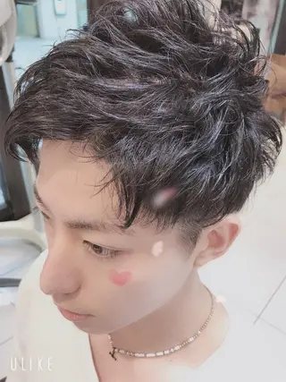メンズ a-o岡野 こやま しんぺいのヘアスタイル