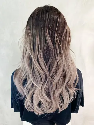 セミロング カラー パーマ ヘアアレンジ ITbyALBUM 中野店のヘアスタイル