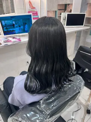 セミロング 細矢 翔太のヘアスタイル