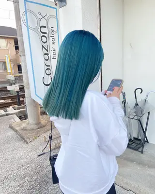 ミディアム メンズ カラー キッズ corazon ブリーチのヘアスタイル
