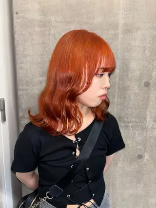 ロング カラー 💫miyu💫デザ インカラー/アレンジのヘアスタイル