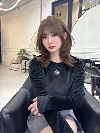 ミディアム ヘアアレンジ Maison Halu YUKIのヘアスタイル