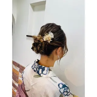 ミディアム カラー ヘアアレンジ 🦋エクステ/透明感 カラー🦋宮川莉央のヘアスタイル