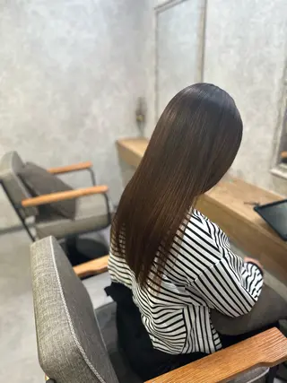 ミディアム 髪質改善/縮毛矯正/ 艶髪/根本和也のヘアスタイル