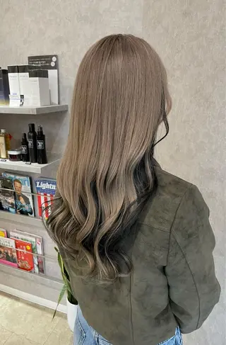 ロング カラー バレイヤージュ特化｜ Takuのヘアスタイル