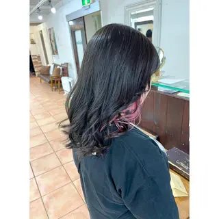ミディアム カラー ヘアアレンジ 🦋エクステ/透明感 カラー🦋宮川莉央のヘアスタイル