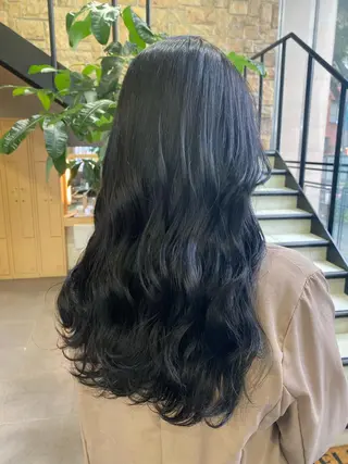 ロング カラー ヘアアレンジ TSUNA 🌙 Lim 五反田のマツエク・マツパデザイン