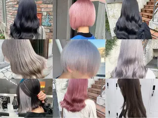 ミディアム カラー メンズ 🧸赤み消し🐾 ラベンダ/ミルクティのヘアスタイル