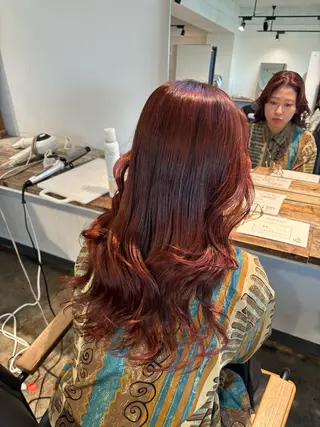 ミディアム カラー 💫miyu💫デザ インカラー/アレンジのヘアスタイル