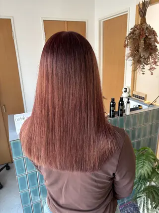 ミディアム カラー miku カラー／ヘッドスパのヘアスタイル