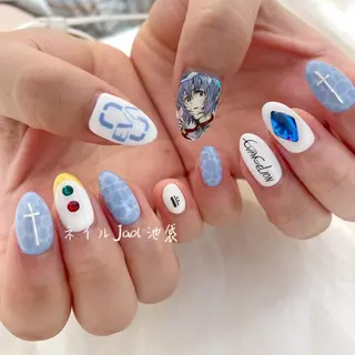 セミロング ネイルJaol 池袋のネイルデザイン