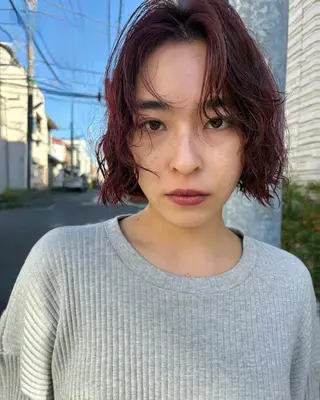 ミディアム カラー 森田 博樹のヘアスタイル