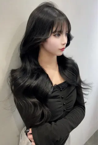 ロング カラー 髪質改善/レイヤー/ 透明感カラー/桃谷翼のヘアスタイル