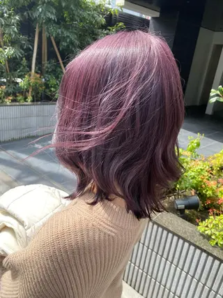 ミディアム カラー ブリーチカラー特化 U-topia小島のヘアスタイル