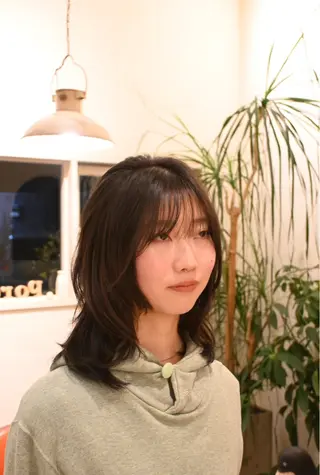 ミディアム パーマ 大髙 まりののヘアスタイル