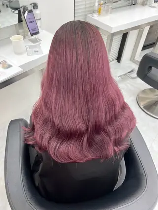 ロング カラー 履歴修正屋さん／ ブロンド／ホワイトのヘアスタイル