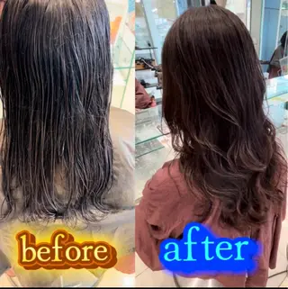 セミロング パーマ 比嘉 悠人のヘアスタイル