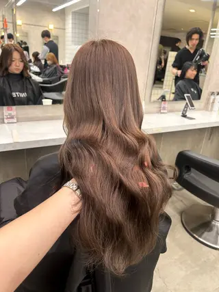 カラー 透明感ベージュ🤎 ナチュラルレイヤーのヘアスタイル