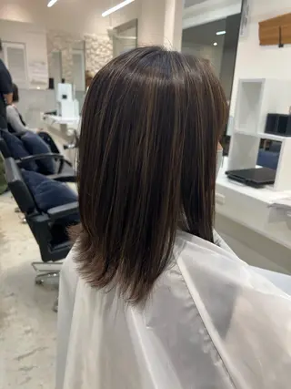 ミディアム Miloc那覇店 Ainoのヘアスタイル