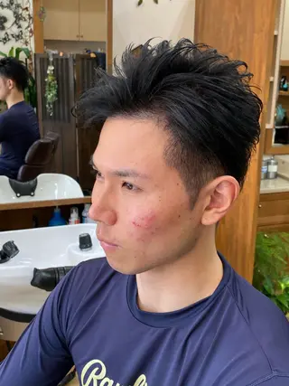 ショート メンズ 浅見 天翔のヘアスタイル