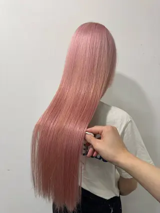 ロング カラー 川元 春奈のヘアスタイル