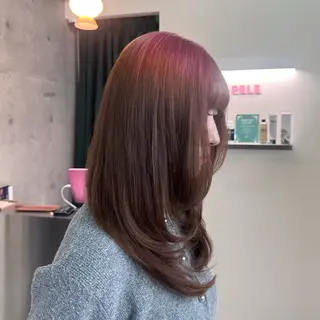 セミロング ハイトーン/ブリーチ 栄/Sayakaのヘアスタイル