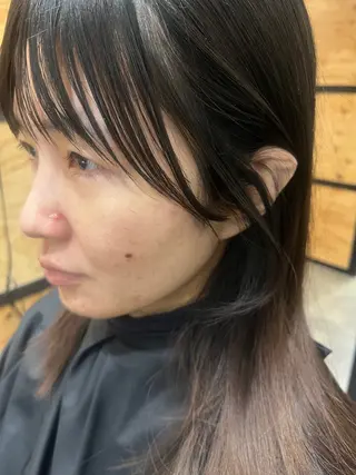 ロング カラー 久木原 ゆりのヘアスタイル