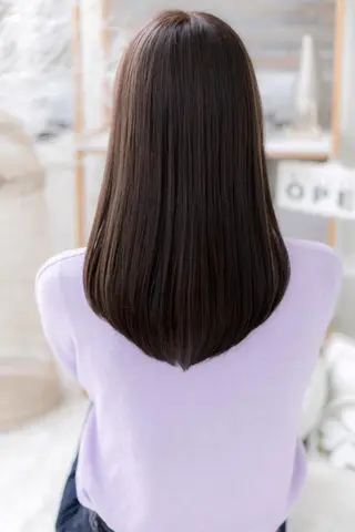 ミディアム パーマ 森永 薫のヘアスタイル
