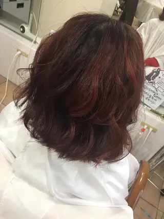 ショート カラー レイヤーカット 川田くるみのヘアスタイル