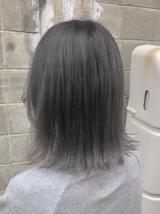 ミディアム カラー ダブルスキルエクステ /羽エクステ白石宇由のヘアスタイル