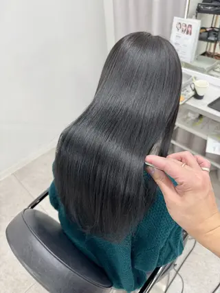 ロング カラー 縮毛矯正×髪質改善 店長　DAITOのヘアスタイル