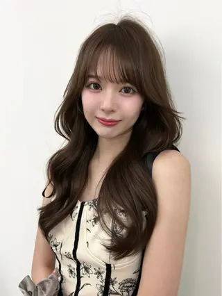 ロング カラー 透明感カラー 古山 結季🌙🖤のヘアスタイル