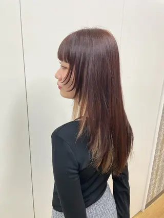 ロング カラー 【アクイール】やまだ みなのヘアスタイル