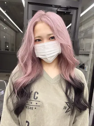 ロング 中道 晶のヘアスタイル